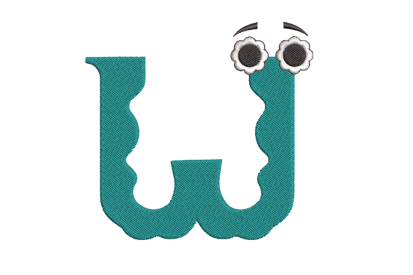 Alphabet Letter W: A Versatile Embroidery Design