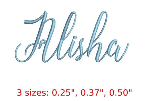 Charming Alisha Embroidery Font: A Joyful Script