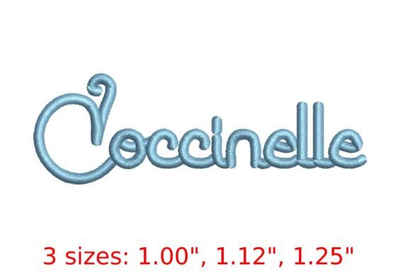 Charming Coccinelle Script Embroidery Font