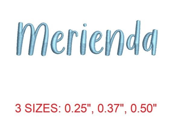 Charming Merienda Embroidery Font for Playful Projects
