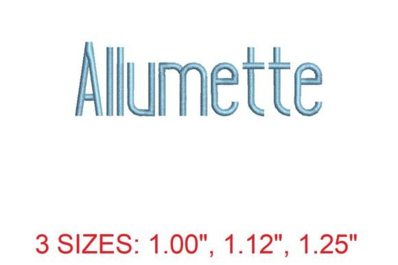 Elegant Allumette Embroidery Font for Business