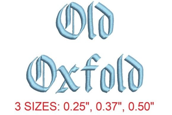 Elegant Old Oxford Embroidery Font Review