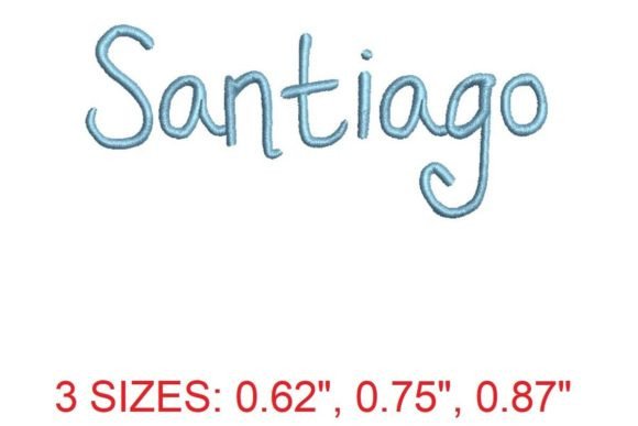 Elegant Santiago Embroidery Font for Your Projects