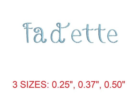 Fadette Embroidery Font: A Whimsical Touch