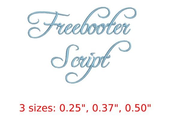 Freebooter Embroidery Font: A Bold and Adventurous Choice