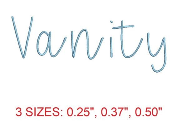 Glamorous Vanity Embroidery Font for Elegant Projects
