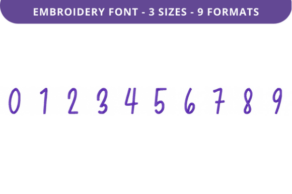 Greatly Beloved Font 0 to 9: A Stylish Embroidery Choice