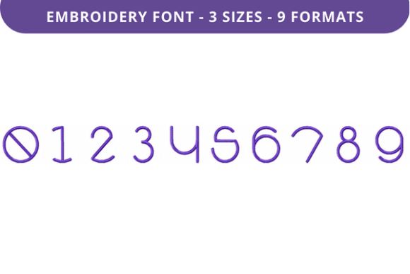 Halo Colony Font 0 to 9: A Versatile Embroidery Choice