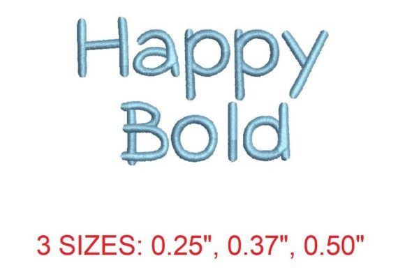 Happy Bold Embroidery Font: A Vibrant Addition