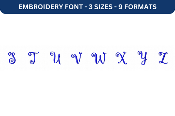 Lettres Douces Font: A Versatile Embroidery Choice