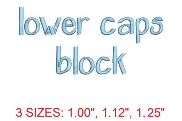 Lower Caps Block Embroidery Font: A Stylish Choice