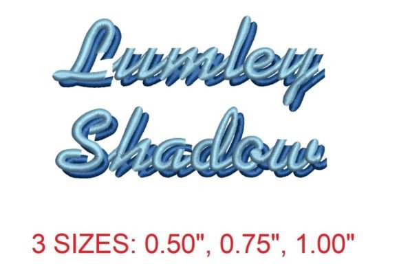 Lumley Shadow Font: A Versatile Embroidery Choice