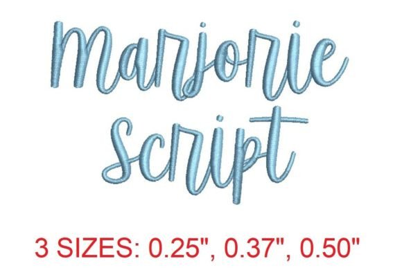 Marjorie Script Embroidery Font: A Stylish Choice