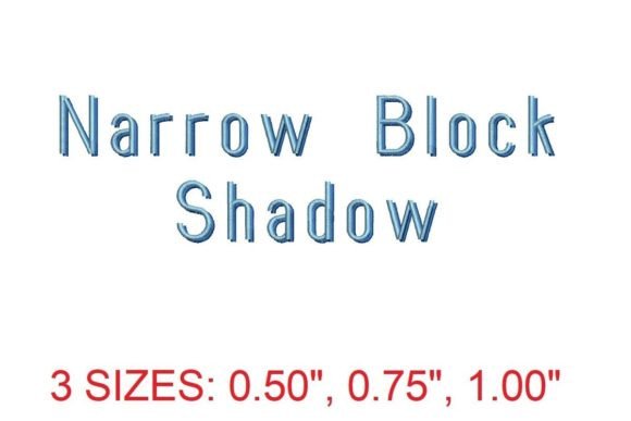 Modern Elegance with Narrow Block Shadow Font