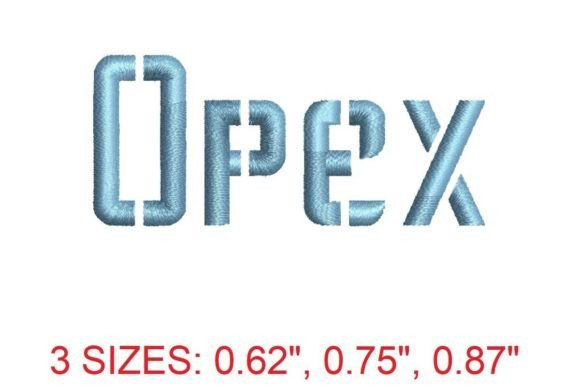 Opex Embroidery Font: A Modern Touch for Crafters