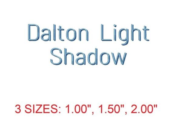 Review: Dalton Light Shadow Embroidery Font