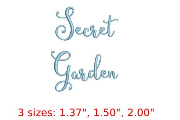Secret Garden Embroidery Font: A Whimsical Delight