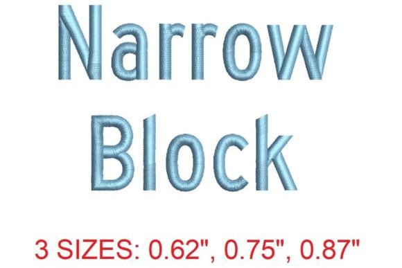Sleek Narrow Block Embroidery Font Review