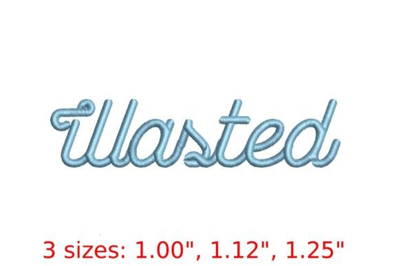 Wasted Font: A Bold Embroidery Choice
